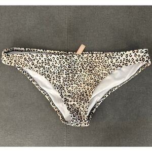 Victoria’s Secret Leopard Animal Print Low Rise Hipster Bikini Swim Bottom Large